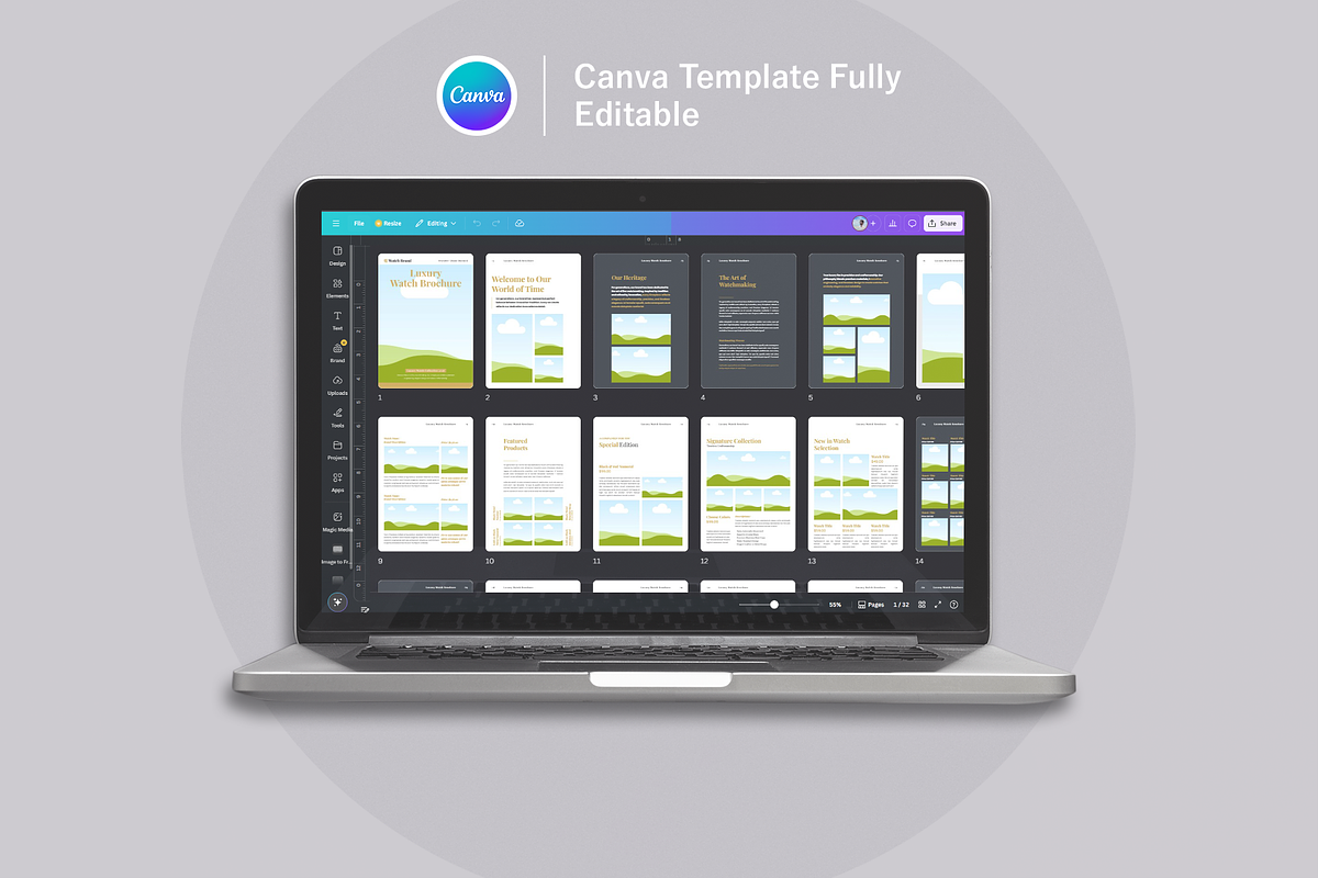 Luxury Watch Brochure | Canva, a Brochure Template by ArtisticLand (Photo 10 of 11)