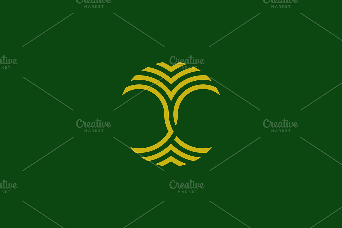 Palm Tree Monogram Elegant Line Logo, a Branding & Logo Template by Signatoro (Photo 2 of 4)