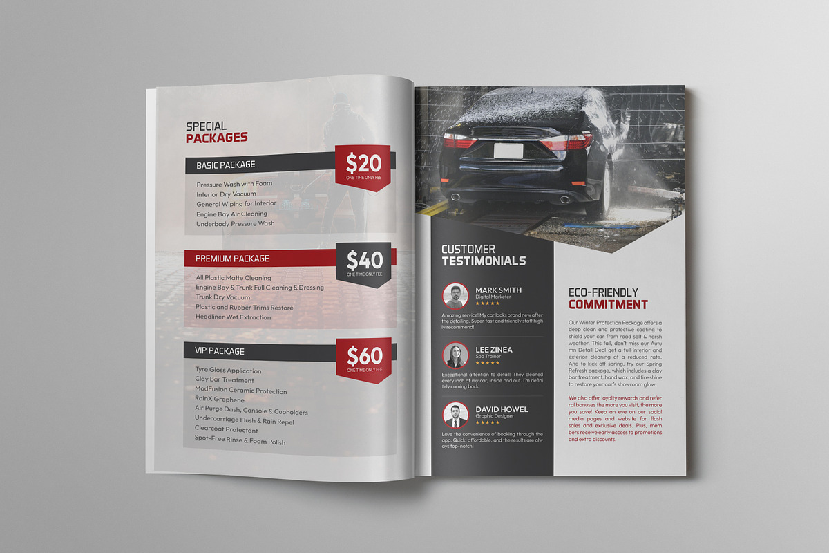 Car Wash Catalog Template preview 4
