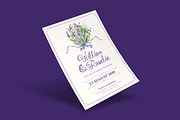 Lavender Bouquet Wedding Invitation, an Invitation Template by iDoodle Studio (Thumbnail 3 of 4)