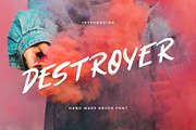 Destroyer — Brush Font, a Handwritten Font by Noe Araujo (Thumbnail 1 of 3)