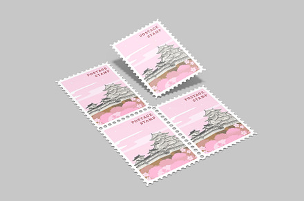 Postage Stamp Mockup