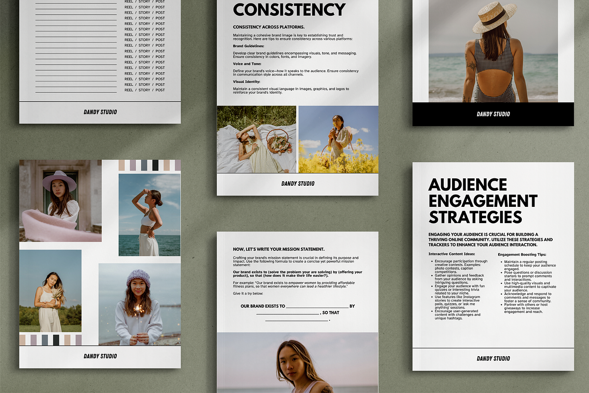 Brand Strategy Workbook for Canva, a Marketing Template by Dandy Studio (Photo 6 of 7)