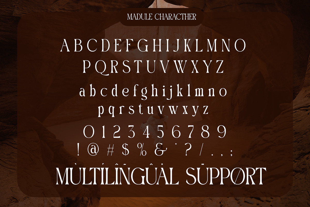 Madule Modern Elegant Serif, a Serif Font by Alfinart (Photo 9 of 10)