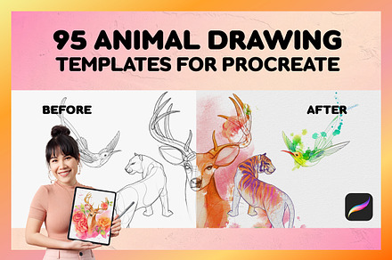 Procreate Animal Stamps