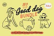 Dog illustration bundle, an Animal Illustration by happpydesign (Thumbnail 1 of 18)