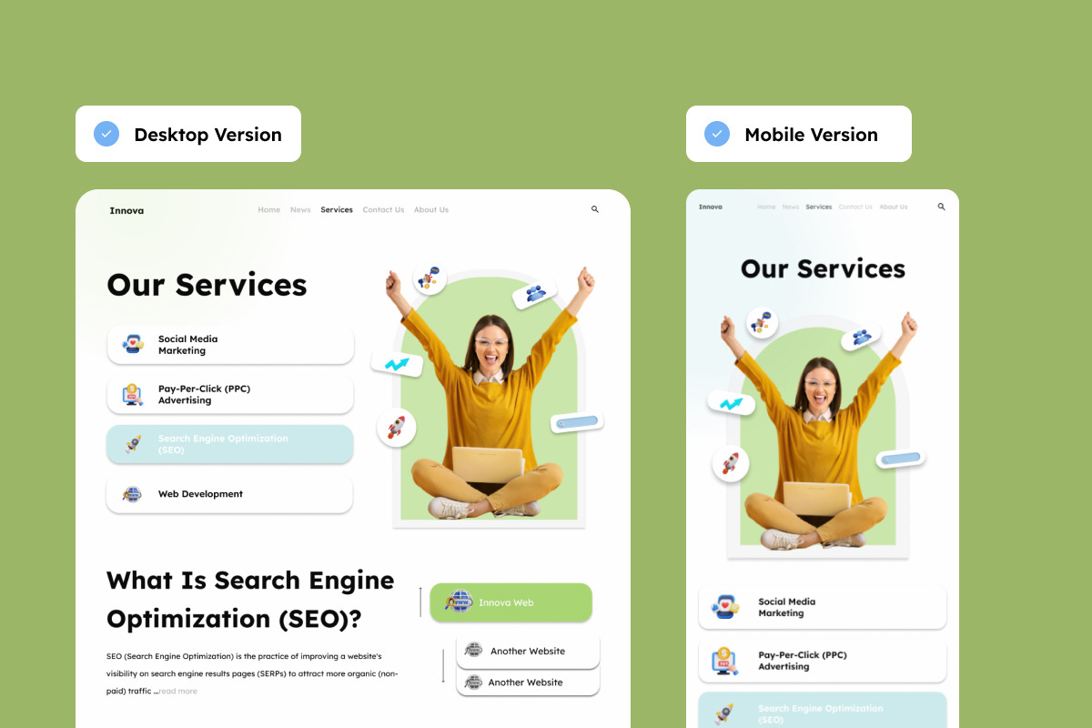 Innova - Creative Agency Landing, a Landing Page Template by productype1 (Photo 3 of 5)