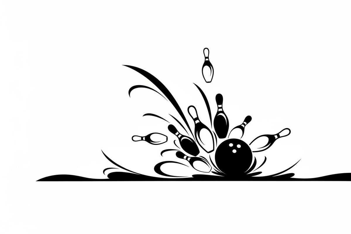 Dynamic bowling player silhouette, an Illustration by Amazin_art (Photo 16 of 31)