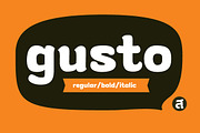 Gusto, a Sans Serif Font by Typesketchbook Foundry (Thumbnail 1 of 4)
