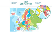 Europe Maps Collection, an Education Illustration by Illustrationsforteachers (Thumbnail 3 of 8)