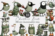 Christmas Birds clipart, an Illustration by Designworld (Thumbnail 1 of 3)