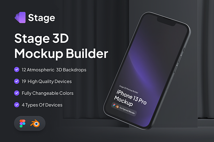 Stage 3D Mockup Builder