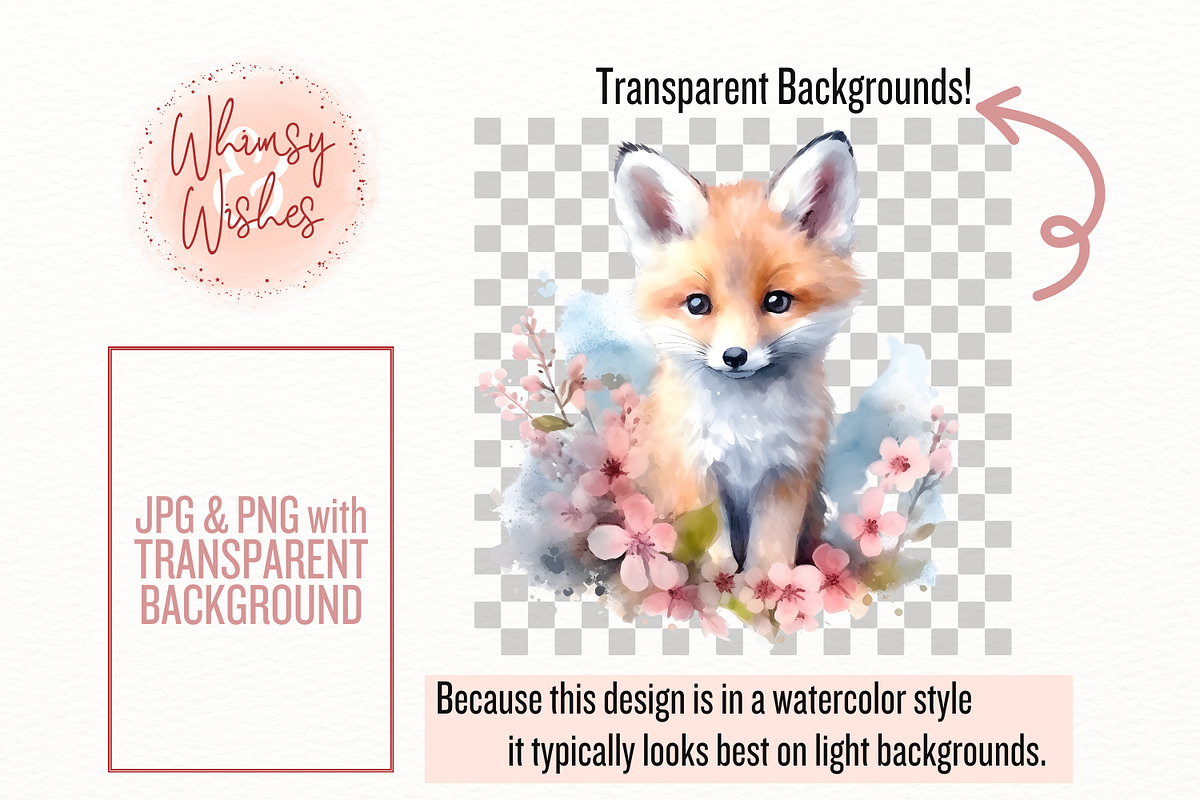 Spring Woodland Animals Watercolor, an Animal Illustration by Whimsy & Wishes (Photo 2 of 8)