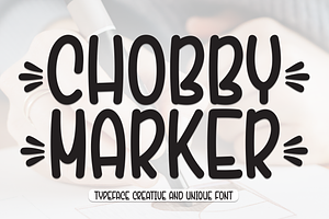 Chobby Marker Script Font