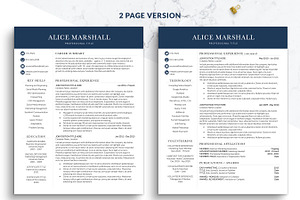 C-Level Modern Resume Template Word