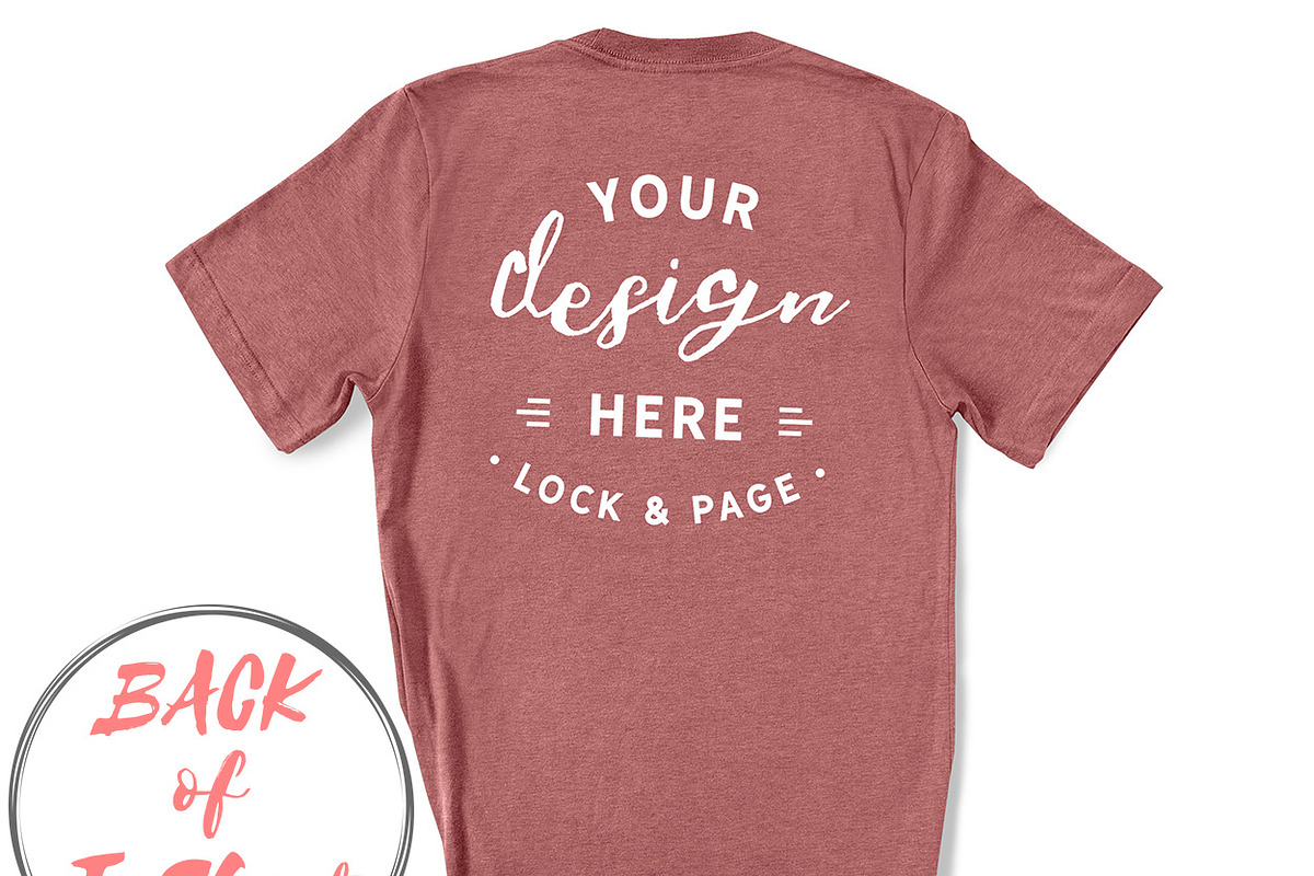 Back Of T-Shirt BC3001 Mockup Bundle, a Shirt Mockup by lock and page (Photo 57 of 88)