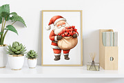 Patchwork Christmas Cute Santa, an Illustration by Canvas Craft (Thumbnail 5 of 8)