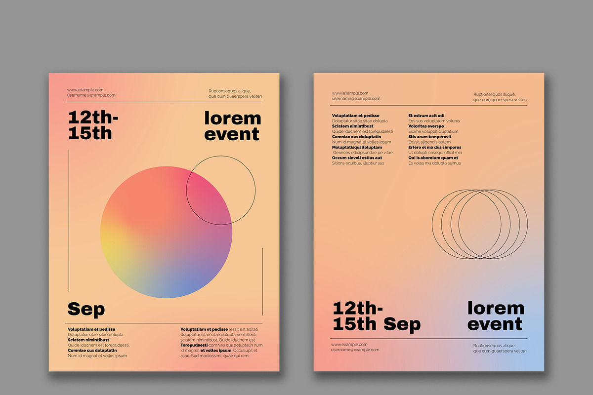 Gradient Minimal Poster, a Flyer Template by wavebreak (Photo 2 of 2)