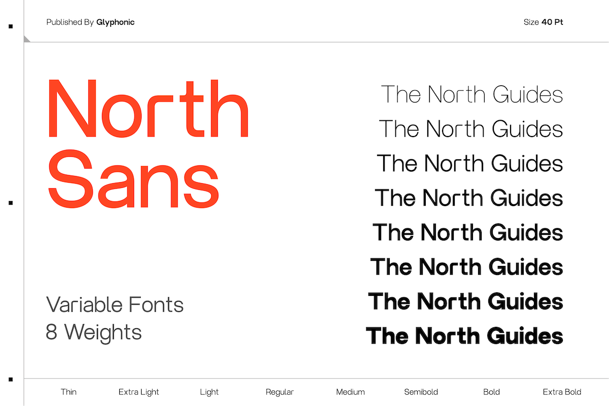 GC North Sans - Neo Modern Sans, a Sans Serif Font by Glyphonic (Photo 3 of 15)