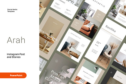 Arah - Clean Instagram Powerpoint, a Presentation Template by rgbryand