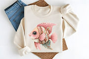 Pink Undersea Life PNG Clipart, an Animal Illustration by RobertsArt (Thumbnail 5 of 6)
