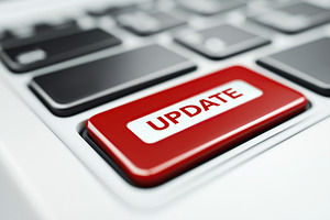 Update button on computer keyboard, a Photo by AlyaAnd