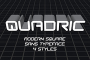 QUADRIC Modern Square Sans Typeface, a Sans Serif Font by Guten Tag Vector (Thumbnail 1 of 7)