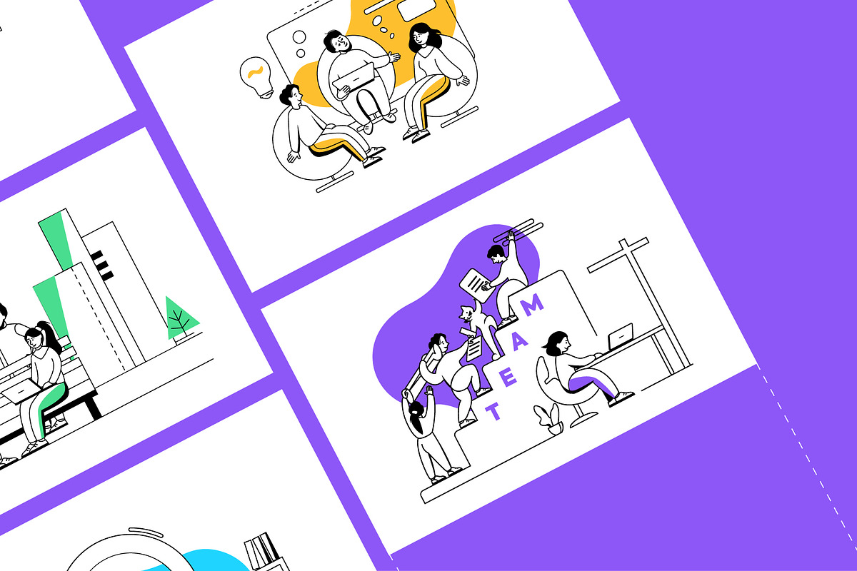 Business Teamwork Illustration Set, a Work Illustration by Shakuro (Photo 2 of 10)