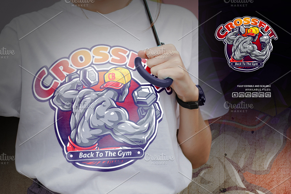 Crossfit Logo Template, a Branding & Logo Template by Kongstones_std (Photo 5 of 5)