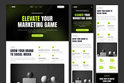 Digital Marketing Agency Website, an UI Kit Template by peterdraw (Thumbnail 7 of 7)