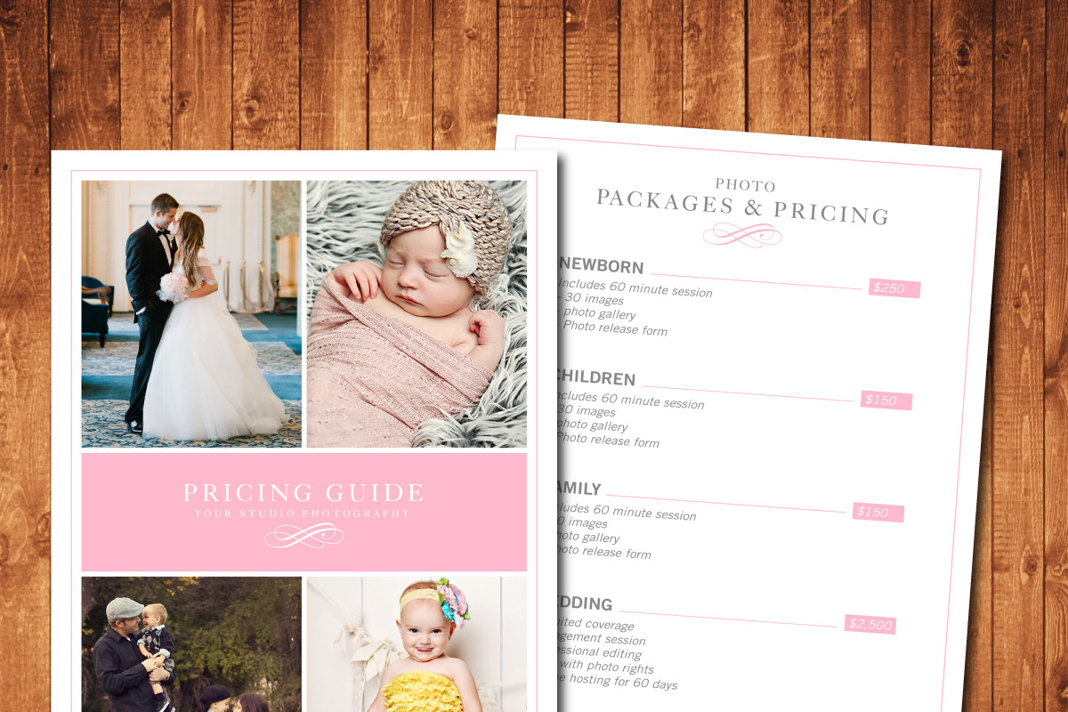 photography pricing template, a Brochure Template by DonyDesigns (Photo 1 of 2)