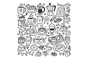 Cute doodle cartoon coffee shop, a Food Illustration by Voodz_shop (Thumbnail 1 of 3)
