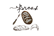 Bakery and bread watercolor, a Food Illustration by Bychovsky design (Thumbnail 3 of 6)