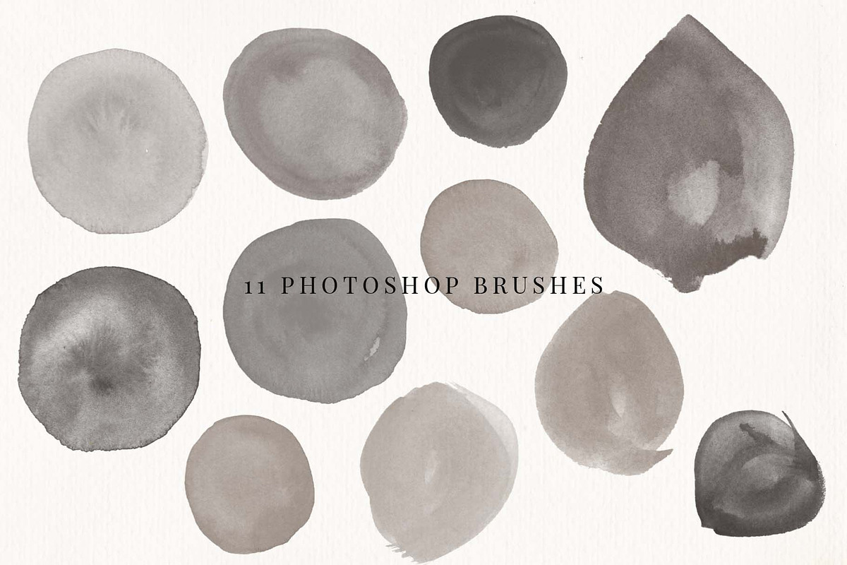 Organic Textures PS Watercolor Brushes preview 3