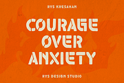 Kresahan - Hand-Drawn Stencil Font, a Sans Serif Font by RYS Design Studio (Thumbnail 10 of 10)