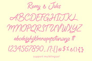 Romy & Jules, a Script Font by AMINMARIO (Thumbnail 8 of 9)