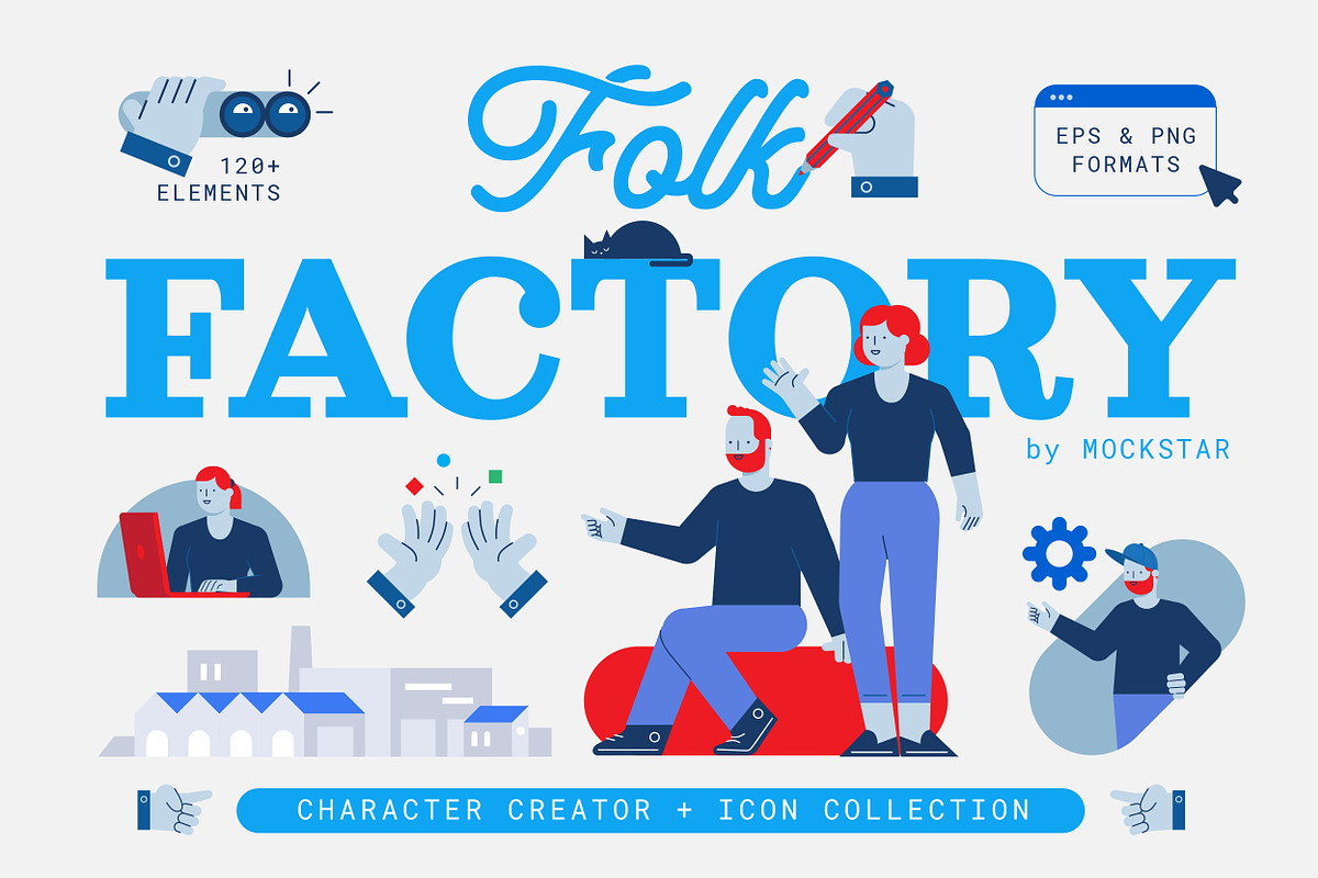 Folk Factory – Character Creator, a Person Illustration by mockstar (Photo 2 of 13)