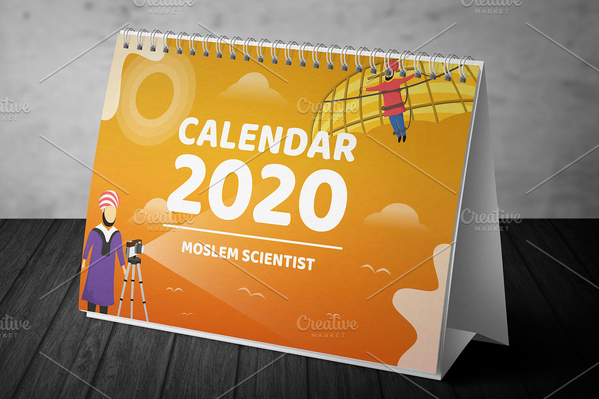 2020 Calendar - Muslim Scientist, a Stationery Template by Ted-sign (Photo 14 of 39)