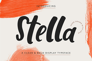 Stella: A Handlettered Font