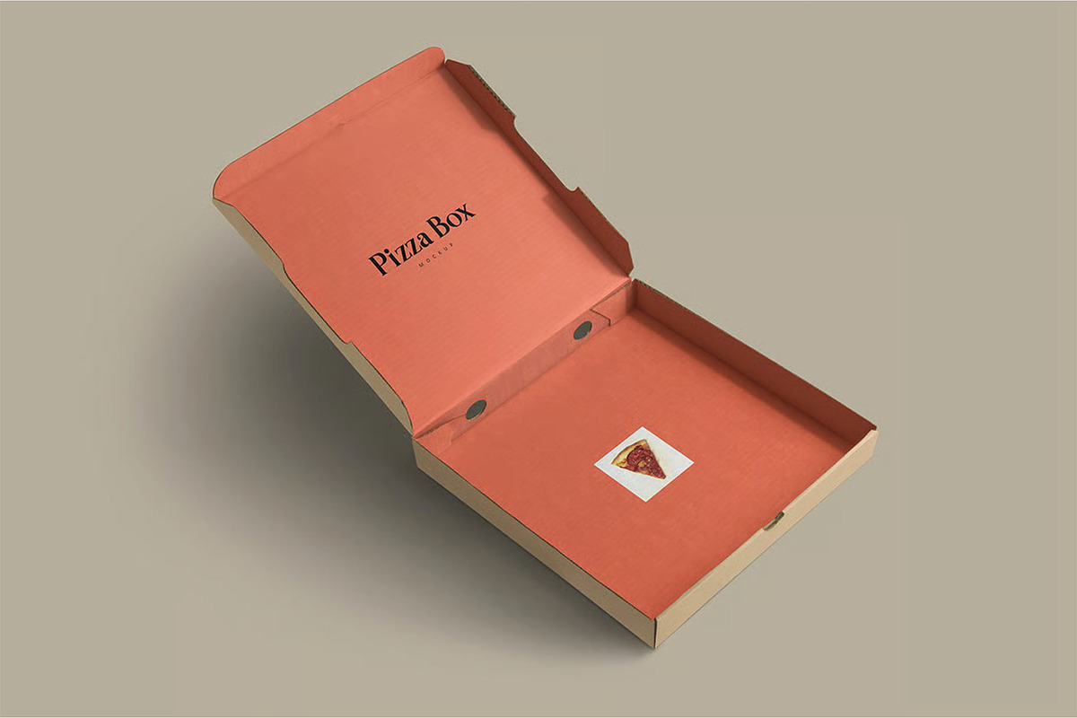 Pizza Box mockup - Luxury Edition, a Packaging Mockup by megostudi0 (Photo 2 of 8)