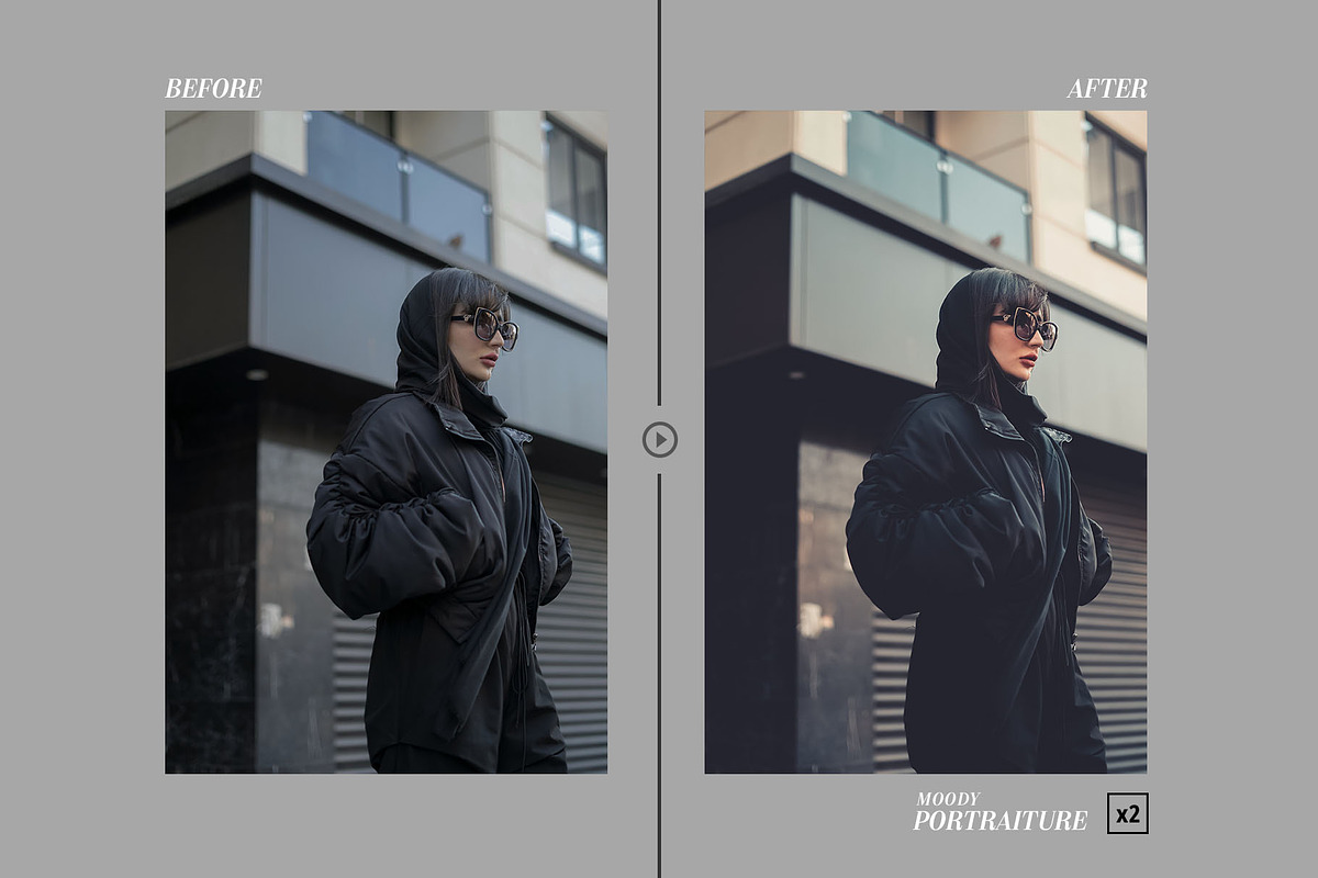 Moody Portraiture - Presets PACK, a Preset Add-On by Hydrozi Presets (Photo 3 of 10)