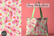 Watercolor Flowers Seamless Patterns, an Illustration by OlDm_Shop (Thumbnail 4 of 10)