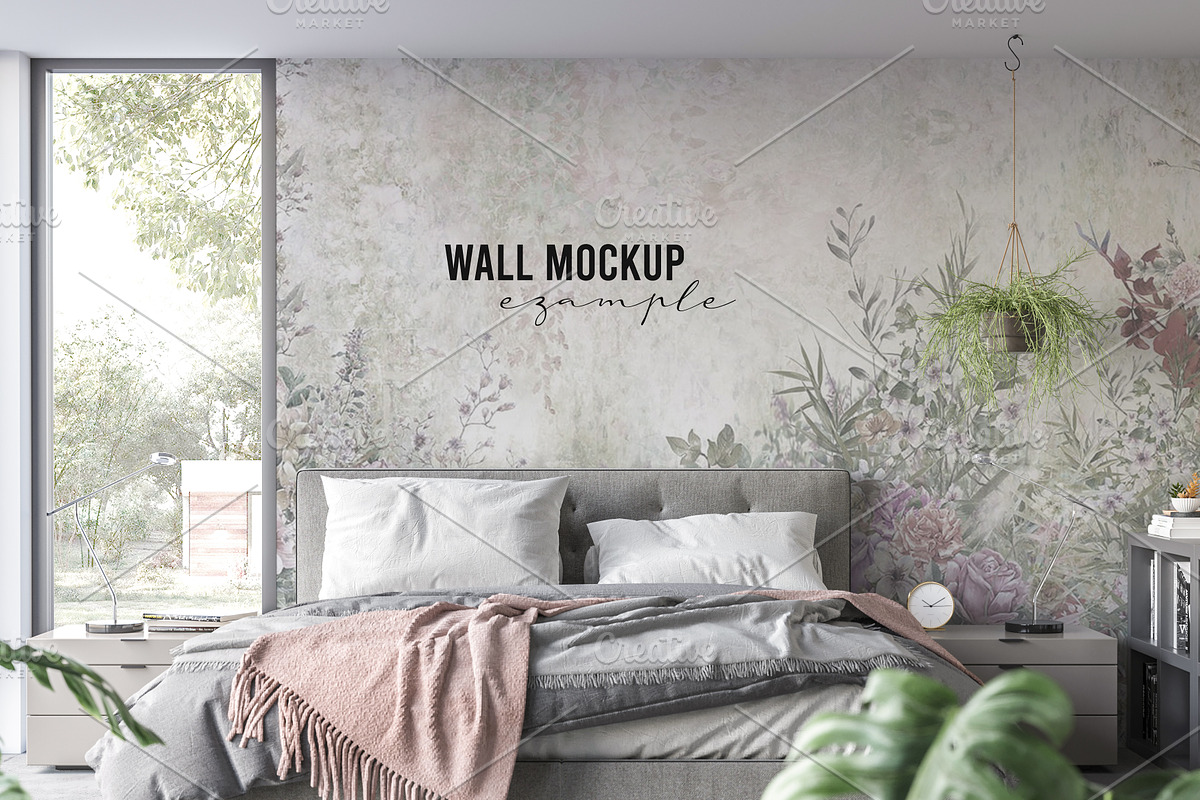 Wall mockup & wallpaper mockup, a Household Mockup by Hunny Badger (Photo 6 of 8)