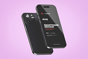 Black Smartphone Mockup, an iPhone Mockup by Se٧enStudio (Thumbnail 2 of 2)