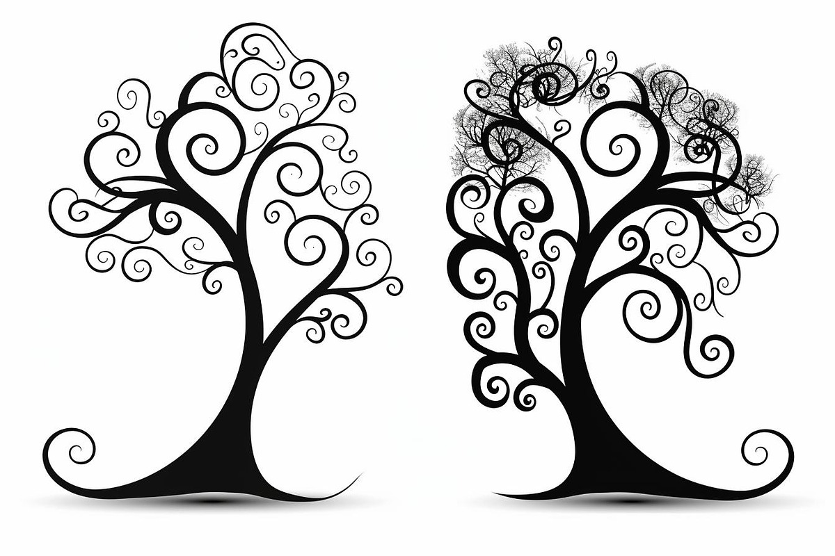 Tree Laser Cut Bundle | Decorative, a Graphic by Designs_River (Photo 4 of 12)