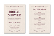 Elegant Bridal Shower Invitation Set, a Templates & Theme by studiogstock (Thumbnail 1 of 2)