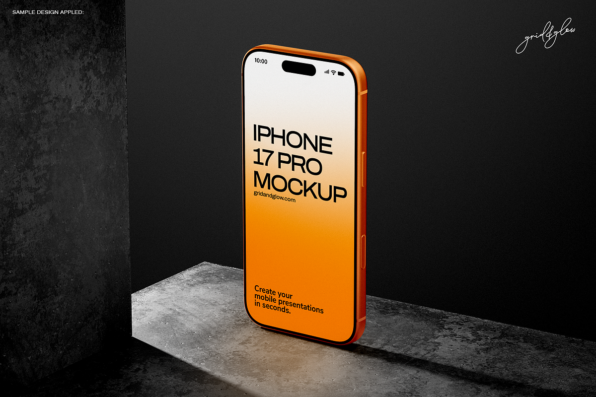 iPhone 17 Pro Mockup Set, an iPhone Mockup by Grid&Glow (Photo 6 of 11)