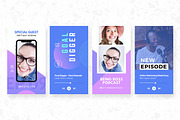 Podcast Instagram Stories Canva, a Social Media Template by Crevo Studio (Thumbnail 8 of 10)