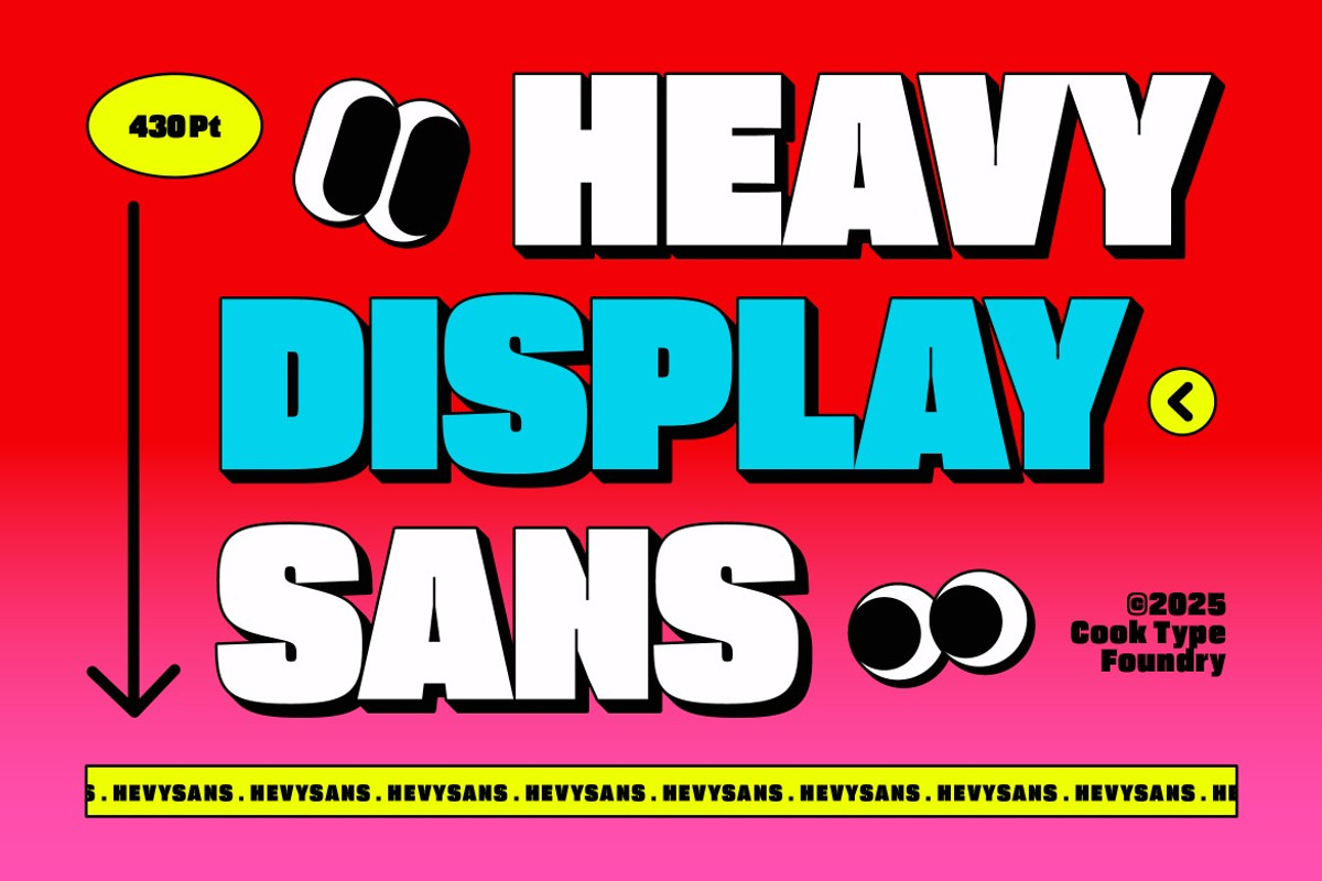 Hevysans, a Sans Serif Font by graphicook (Photo 2 of 10)