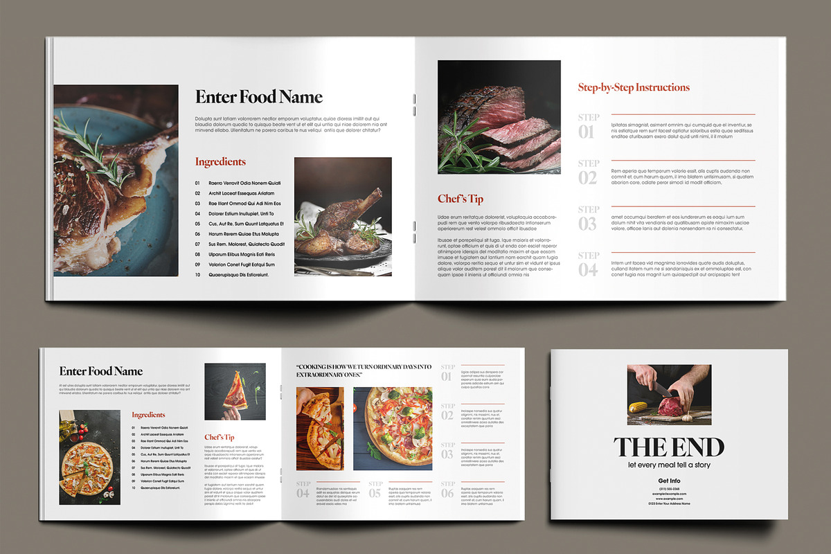 Modern Cookbook Magazine with Recipe, a Magazine Template by MightyDesign (Photo 6 of 9)